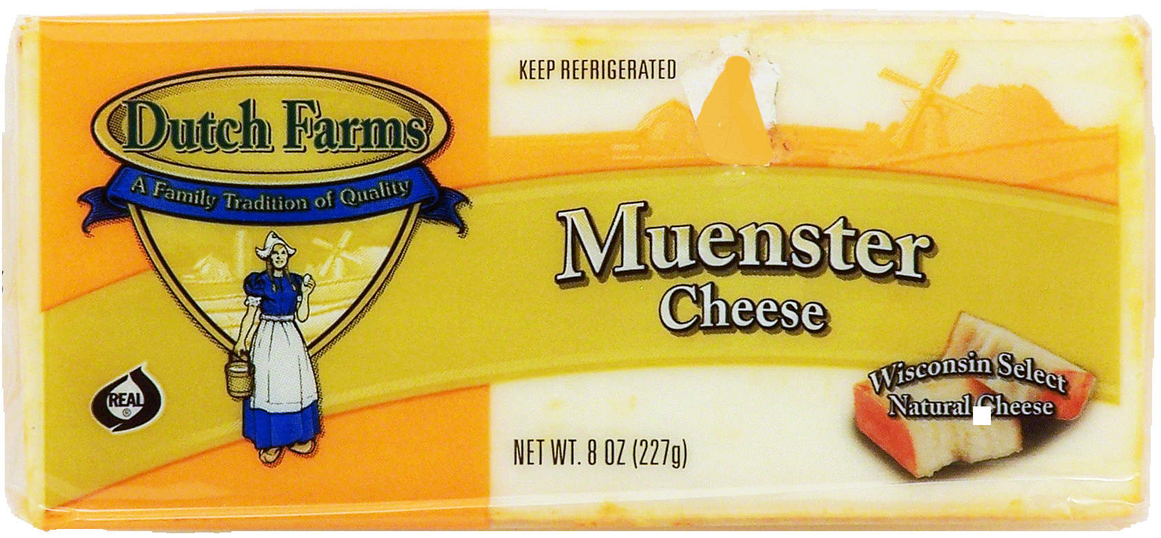 Dutch Farms Wisconsin Select muenster cheese block Full-Size Picture